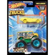 Monster Truck si masinuta metalica Hound Hauler