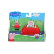 Vehicul cu figurina micuta masina rosie Peppa Pig