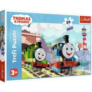 Puzzle Thomas 24 Maxi Tom si Percy pe linii, Trefl