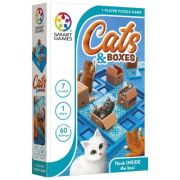 Joc de logica Cats and Boxes, cu 60 de provocari, limba romana