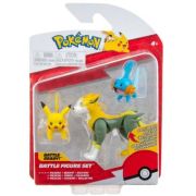 Set 3 figurine de actiune, Pokemon S12, Mudkip, Pikachu, Boltund