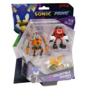 Set 3 figurine, 6cm, Sonic Prime, Eggforcer, Knuckles Ny, Tails