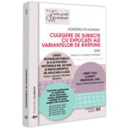 Admiterea in notariat. culegere de subiecte cu explicatii ale variantelor de raspuns - 2024 - carmen nicoleta barbieru, diana-geanina ionas