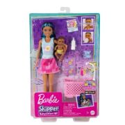 Papusa mamica bruneta cu bebelus, Barbie