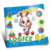 Jocuri logice 4+. cu autocolante