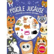 Pisicile jucause. stickere pufoase