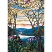 Puzzle 1000 piese. Magnolia si iris, multicolor