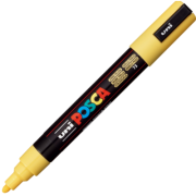 Marker UNI PC-5M 1. 8-2. 5 mm, galben pai, Posca