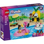 LEGO Friends. Petrecere la piscina cu unicornul si flamingo 42658, 99 piese