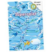 Super caiet dictando A4, 80 file, Super Color - Coperta grafica 