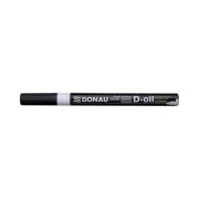 Marker permanent cu vopsea Donau, varf rotund, 2. 2 mm, alb
