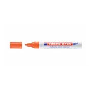 Marker permanent Edding 8750, cu vopsea, corp aluminiu, varf rotund, 2-4 mm, portocaliu