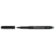Marker permanent Faber Castell, varf rotund 1 mm, negru