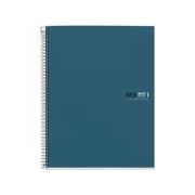 Caiet cu spira Miquelrius Originals, A5, matematica, 80 file, bleu