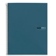 Caiet cu spira Miquelrius Original, A5, matematica, 80 file, coperta cu tratament antiviral si antibacterian, bleumarin
