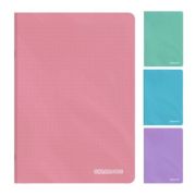 Caiet scolar A4 Colorarte, 60  file, matematica, colturi rotunjite, coperta plastic, culori macarons, 70g/mp