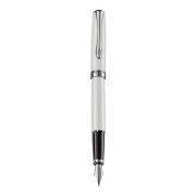 Stilou DIPLOMAT Excellence A2, cu penita M, din otel inoxidabil - Pearl White