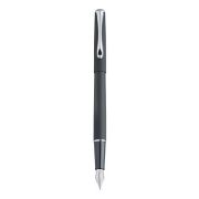 Stilou DIPLOMAT Traveller, cu penita M, din otel inoxidabil - lapis black