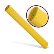 Hartie creponata Colorarte QC-017, galben intens, 50x200cm, solida floristica