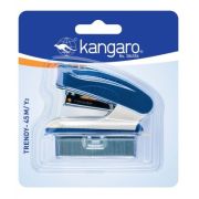 Capsator Kangaro TRENDY-45M/Y2, 24/6, 15 coli, albastru, blister (+ capse  24/6)