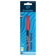 Stilou Schneider Voyage 76110 422104 2907 RV, penita iridium M, alimentare rezerve, corp plastic, blister (+2 rezerve)