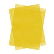 Hartie matase Colorarte, 66x50cm, galben, set 100 coli