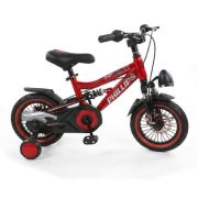 Bicicleta copii, suspensie dubla, nr. 12, rosu