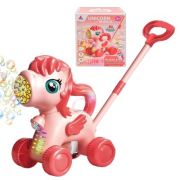 Jucarie de impins cu baloane de sapun, baterii, Calut
