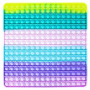 Jucarie senzoriala, antistres, curcubeu, XXL, 29x29x1.5 cm - Patrat