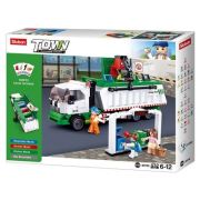 Set de constructie Town, 432 piese, Masina de salubrizare - Sluban