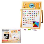 Tablita magnetica din lemn, 2 fete + accesorii