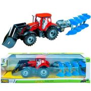Tractor cu frictiune si plug