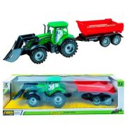 Tractor cu frictiune si remorca