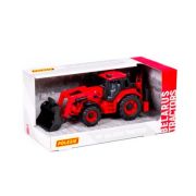 Tractor-excavator cu incarcator, 31x15x14.5 cm, Polesie