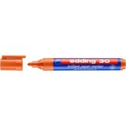 Marker permanent Edding 30, corp din plastic reciclabil, varf rotund, 1. 5-3 mm, portocaliu