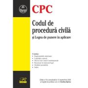 Codul de procedura civila si Legea de punere in aplicare. Editia a 10-a actualizata la 13 septembrie 2026