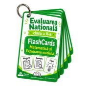 Flash Cards Matematica si Explorarea Mediului Evaluarea Nationala clasa a 2-a - Cristian Spanu